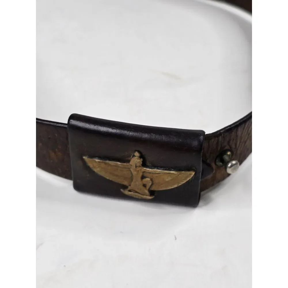 Vintage Brass Colored Belt Buckle‎ 1980 USA Ancient Egyptian Collection Waist